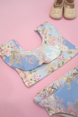 A Touch of Romance Mini Costume de baie Crop-Top - Vista Blue - Imagine 4