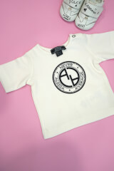 Always invited mini t-shirt cu logo - Cream - Imagine 4