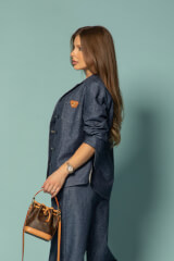 Cotton muse Cămașă din Bumbac - Dark Blue - Imagine 14