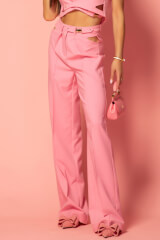 Messy Chic Pantaloni Lung - Pink - Imagine 8