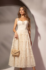 Rochie Midi Sky’s Embrace - Ecru - Imagine 8