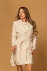 Luxury Elegance Trenci - Soft Beige - Imagine 17
