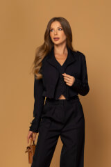 Soft Allure Sacou Blazer - Dark Blue - Imagine 13