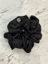 Scrunchie negru - mare - Imagine 4