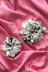 Position To Win Scrunchie mare alb - Imagine 2