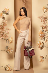 Pantaloni Oversized Nonchalance - Soft Beige - Imagine 26