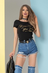 Richer than your man t-shirt - negru - Imagine 7