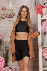Read My Lips Crop Top - Negru - Imagine 8