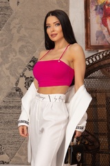 Test My Limits Crop top - Fuchsia - Imagine 5