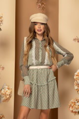 Hypnotic Harmony Ruffles Rochie - Imagine 9