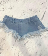 Fierce Femininity Accesoriu Din Denim - Light Blue - Imagine 3