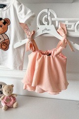 Piece of paradise Mini ruffles top  - Light Pink - Imagine 3