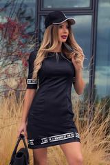 Rochie zilnică sportivă neagră Kill the haters with style - Imagine 2