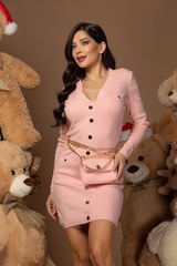 DM Me Later Rochie din tricot - Roz - Imagine 6