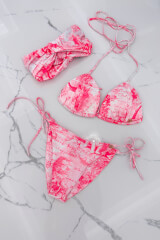 Trendsetter Icon Costum De Baie Triunghi - Pink - Imagine 2