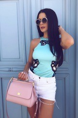 Fashion gift Top - mentă - Imagine 3