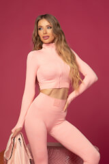 Gym Lifestyle Bluză fără cusături - Pink - Imagine 11