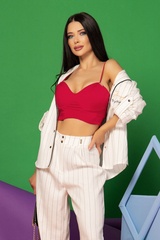 What a Delight crop top - Roșu - Imagine 14