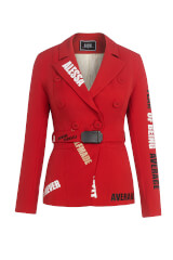 Designer Mindset Blazer - Roșu - Imagine 17