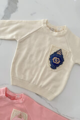 Luxury Classic Mini Pulover Din Tricot - Cream - Imagine 5