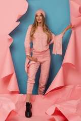 Alessa Religion Pantalon tricotat - Sweet Pink - Imagine 7