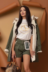 Revolve Around Me T-Shirt - Ecru - Imagine 7