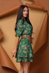 Chains and Charms Rochie cu volane - Imagine 9