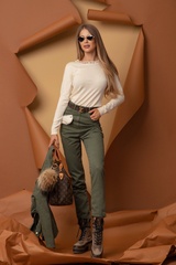 Vacation On My Mind Blugi lungi - Military Green - Imagine 7