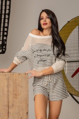 Want a slice Pantalon scurt din tricotaj - Imagine 5