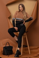 Heaven-Like Pantalon Tricotat - negru - Imagine 5