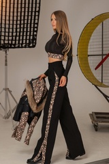 Alessa luxury pantalon larg - Imagine 9