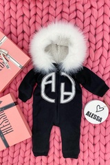 Alessa mini Combinezon din tricotaj - negru - Imagine 3