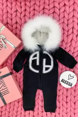 Alessa mini Combinezon din tricotaj - negru - Imagine 3