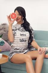 Coffee before Talkie Bluză - raiat - Imagine 9