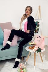 Minnie Mimi Pantalon lung din pluș - Imagine 3