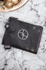 Black Snake Neceser Din Piele Naturală - Mic - Imagine 4