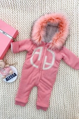 Alessa mini Combinezon din tricotaj pink - Imagine 8