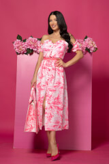 Trendsetter Icon Rochie 7/8 cu curea detasabilă - Pink - Imagine 4