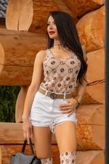 Alessa religion Top tricotaj - nude - Imagine 5