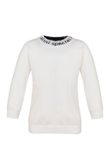 Sweet Disguise Alessa Mini Pulover Tricotat Fin - Alb - Imagine 9