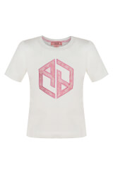 Sugar Rush Mini Tricou Din Bumbac - Ecru - Imagine 4