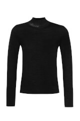 Dreamy Hug Polo Din Lână - Black - Imagine 4