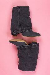 Strut Perfection Ghete - Black Denim - Imagine 4