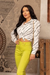 Strike a Pose Pantalon cu curea detașabilă - Pistachio - Imagine 5
