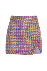 Wild Beauty Fustă-Pantalon Din Bouclé - Purple - Imagine 13