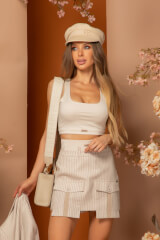 Viral Look Crop Top - Soft Beige - Imagine 11