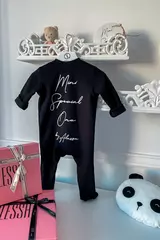 Alessa Mini Special One combinezon cu nasturi - negru - Imagine 3