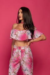 All I Want Is A Yacht Pantalon - Pink print - Imagine 5