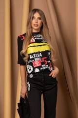 Dangerous Mix T-Shirt - Negru - Imagine 9