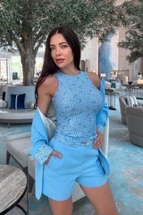 Over The Rainbow Top - Luxury Blue - Imagine 4